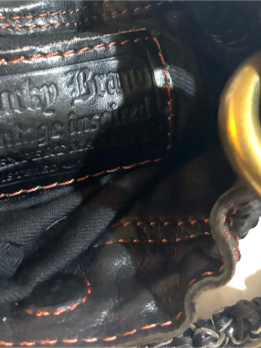 Lucky Brand Black Leather Crossbody with Tassel & Braided Strap